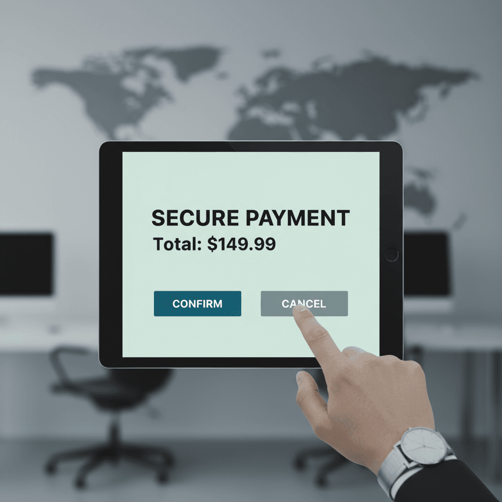 Secure payment options displayed on booking platform